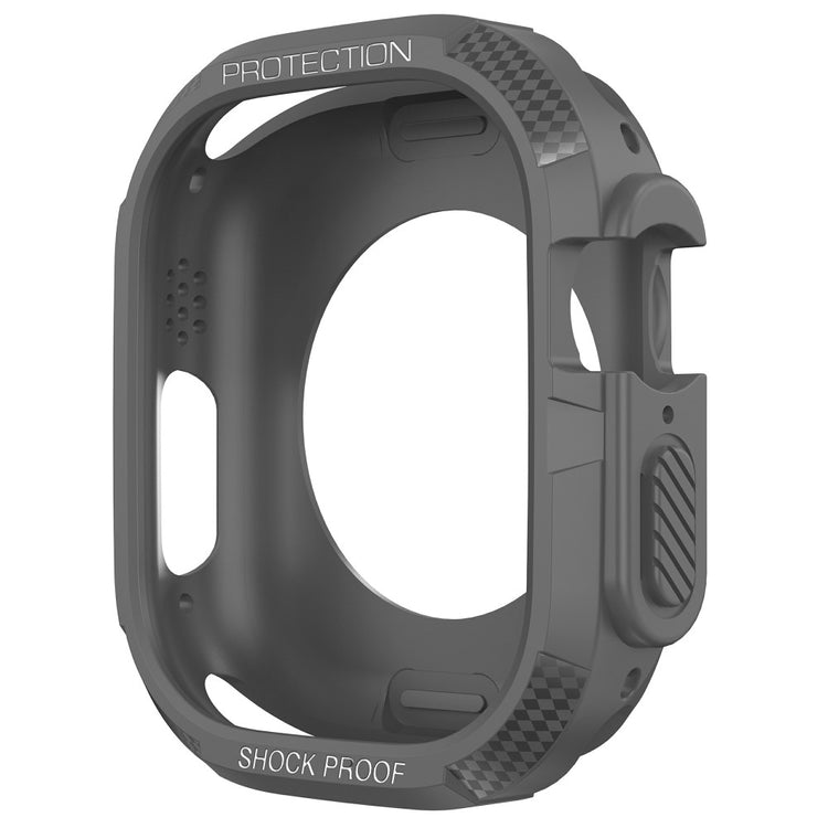 Comfortable Apple Watch Ultra Silicone Strap - Black#serie_8