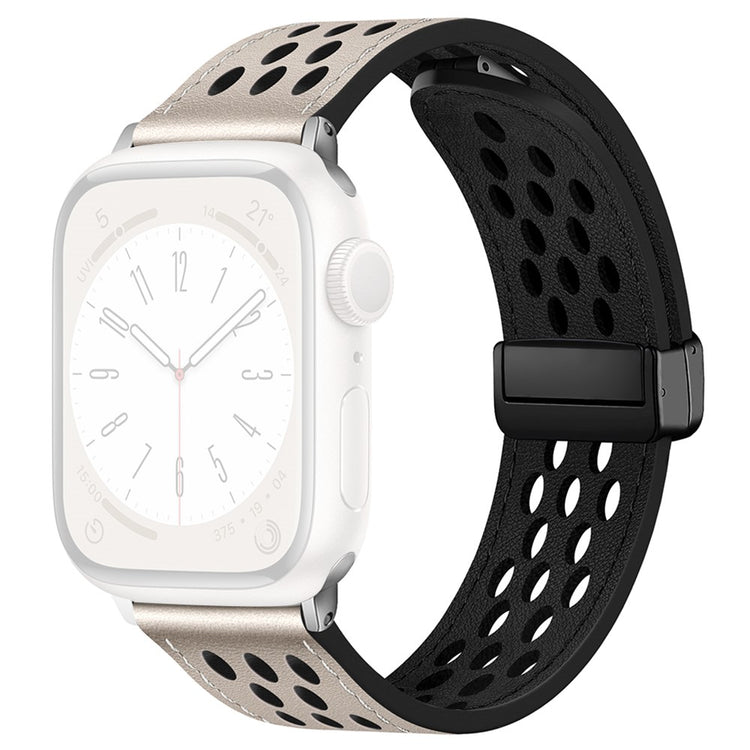 Tough Apple Smartwatch Pu Leather Universel Strap - Silver#serie_5