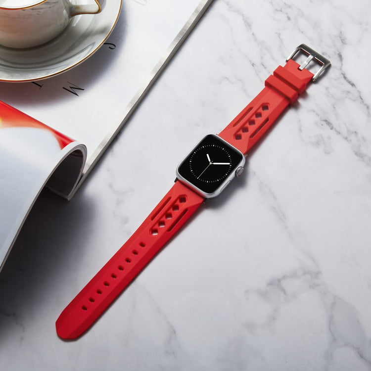 Durable Apple Smartwatch Silicone Universel Strap - Red#serie_11