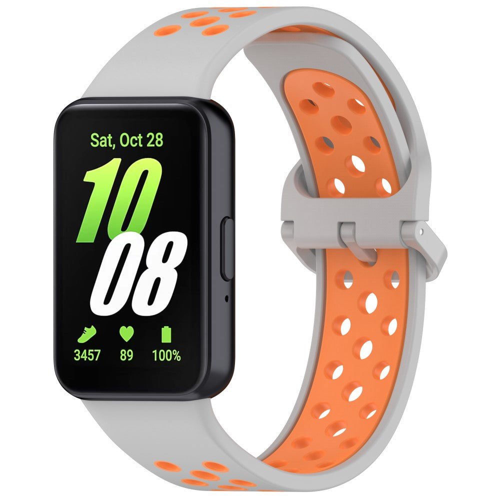 Super Stylish Samsung Galaxy Fit 3 Silicone Strap - Orange#serie_9