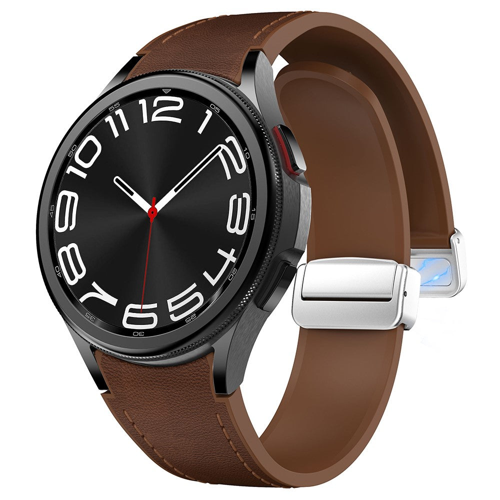 Very Durable Samsung Smartwatch Pu Leather Universel Strap - Brown#serie_17