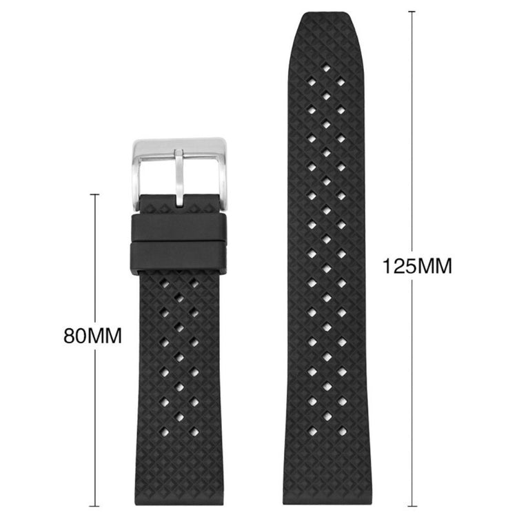 Mega Strong Smartwatch Silicone Universel Strap - Black#serie_8