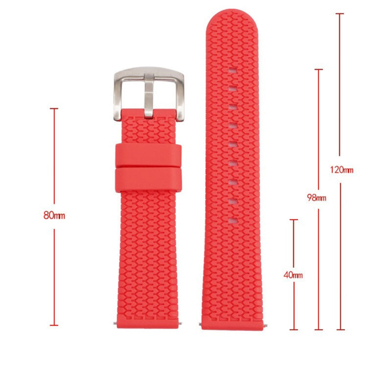 Incredibly Agreeable Smartwatch Silicone Universel Strap - Red#serie_1