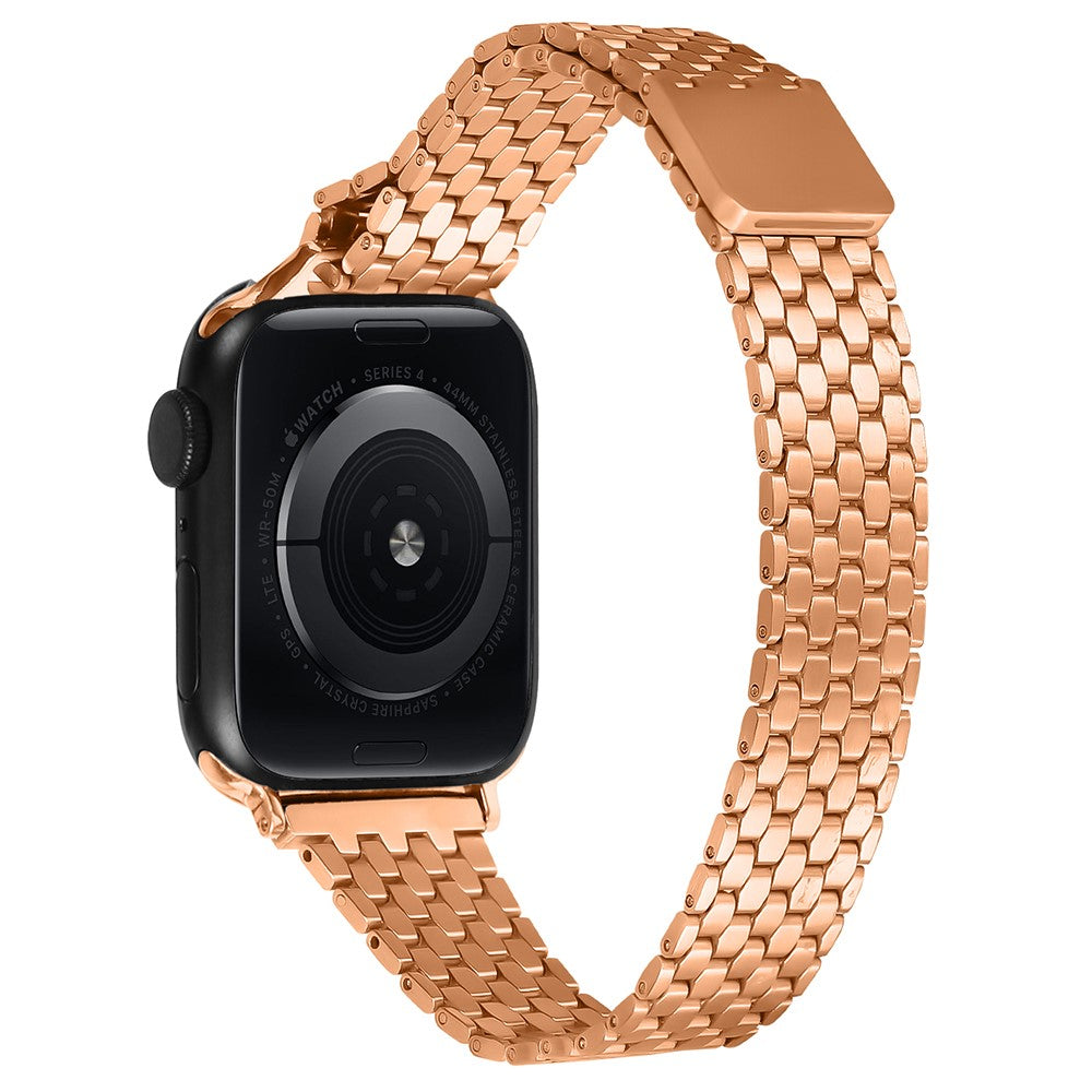 Apple Watch Series 9 8 7 41mm / 6 5 4 SE (2022) SE (2023) SE 40mm / 3 2 1 38mm Stainless Steel Honeycomb Magnetic Buckle Strap - Rose Gold#serie_2