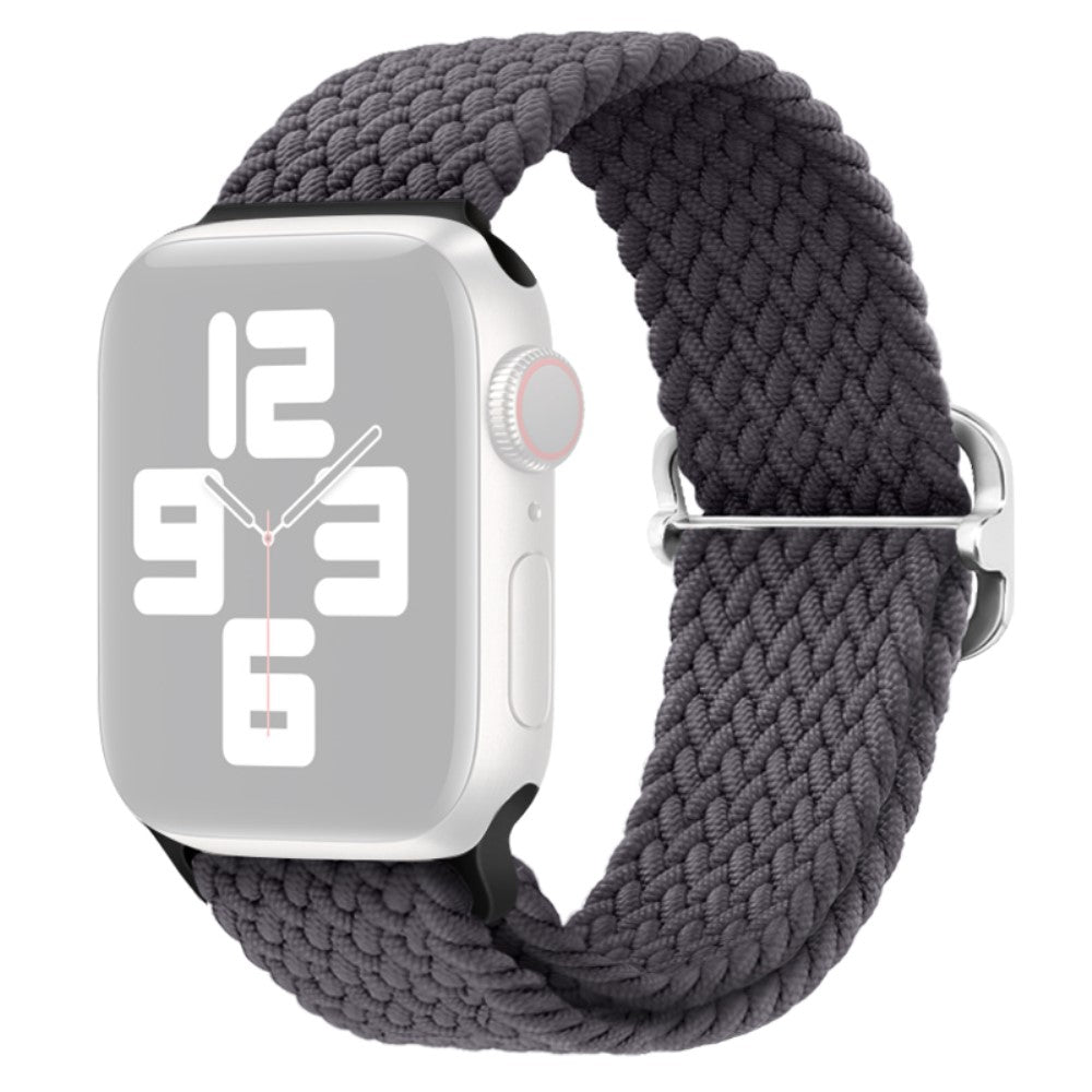 Apple Watch Series 9 8 7 41mm / 6 5 4 SE (2022) SE (2023) SE 40mm / 3 2 1 38mm Watch band Braided Nylon Strap - Space Grey#serie_20