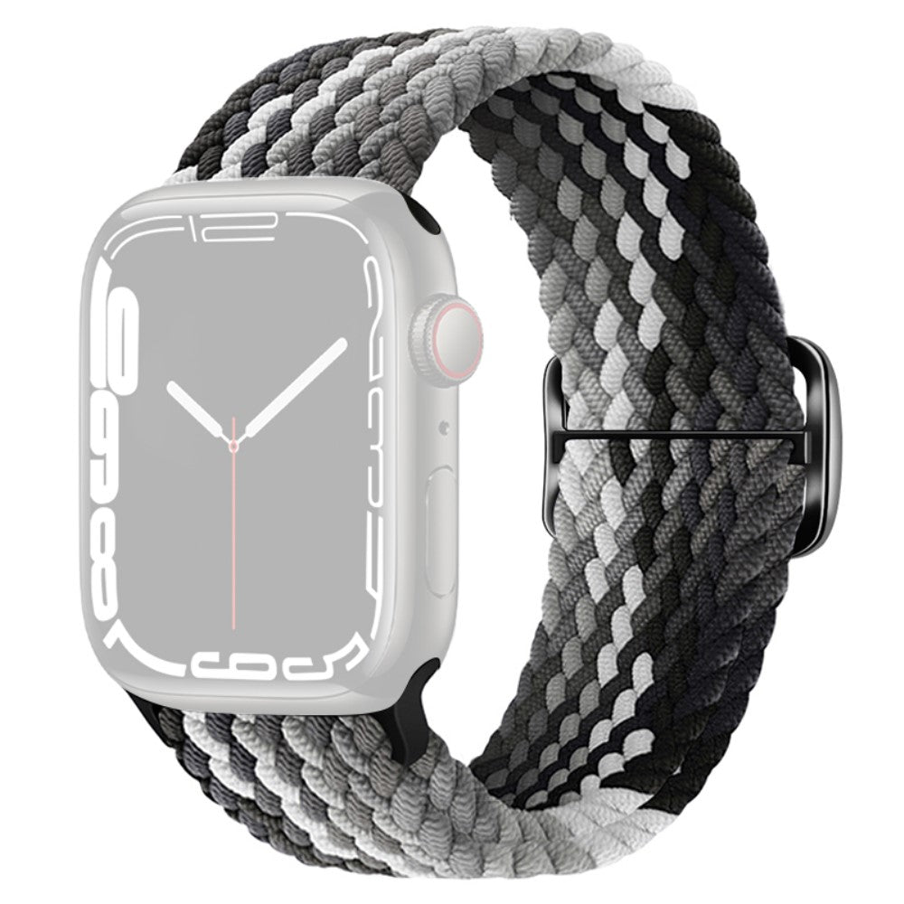 Apple Watch Ultra 2 Ultra 49mm / 9 8 7 45mm / 6 5 4 SE (2023) SE (2022) SE 44mm / 3 2 1 42mm Strap Nylon Braided Watch band  - Gradient Black#serie_9