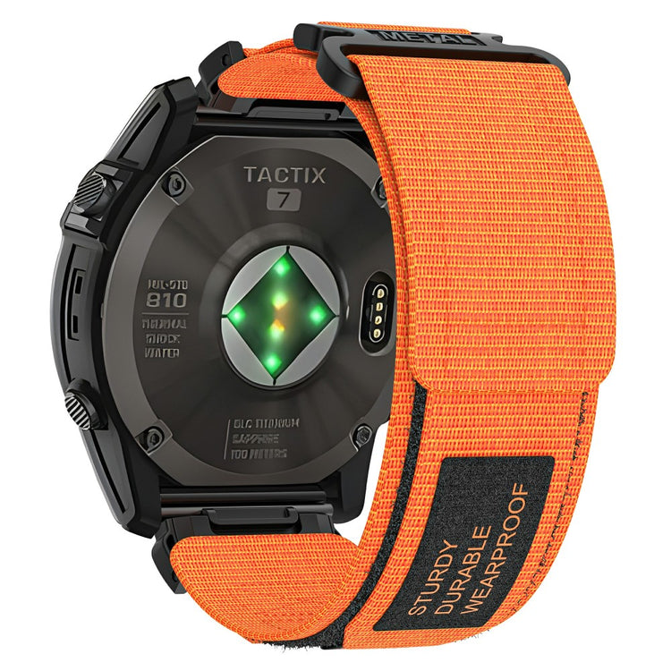 Garmin Tactix 7 Pro / Fenix 7X / 6X Pro / 5X Plus Watch band 26mm Nylon Wrist Strap - Orange#serie_1