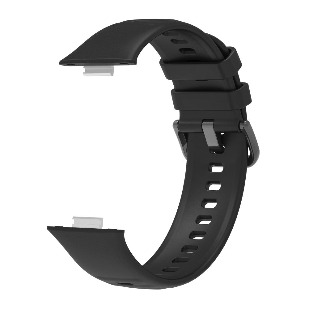 Huawei Watch Fit 3 Silicone Watch band Adjustable Strap Replacement - Black#serie_1