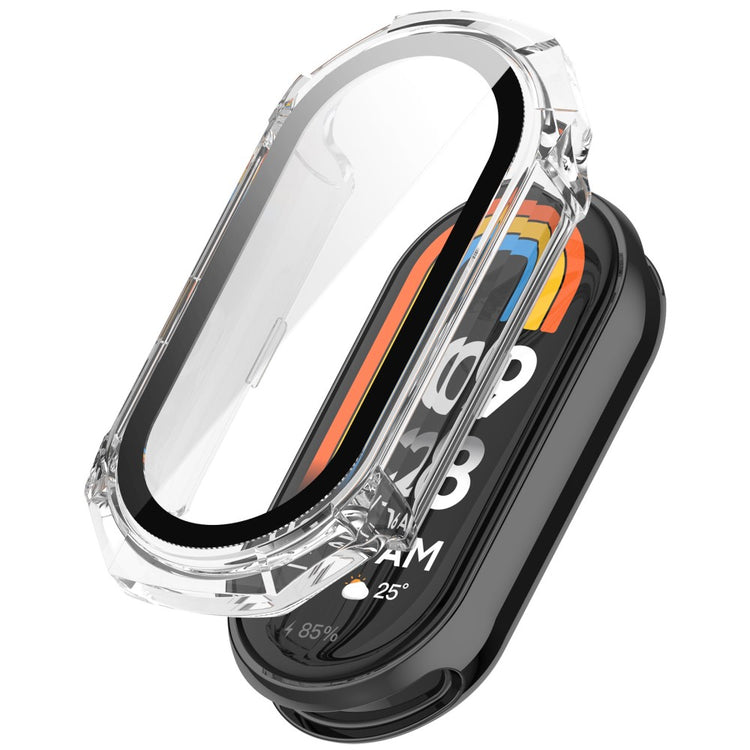 Xiaomi Mi Band 9 NFC / Mi Band 9 Scratch Resistant Hard Bump Resistant Watch Case with Tempered Glass Film - Transparent#serie_4