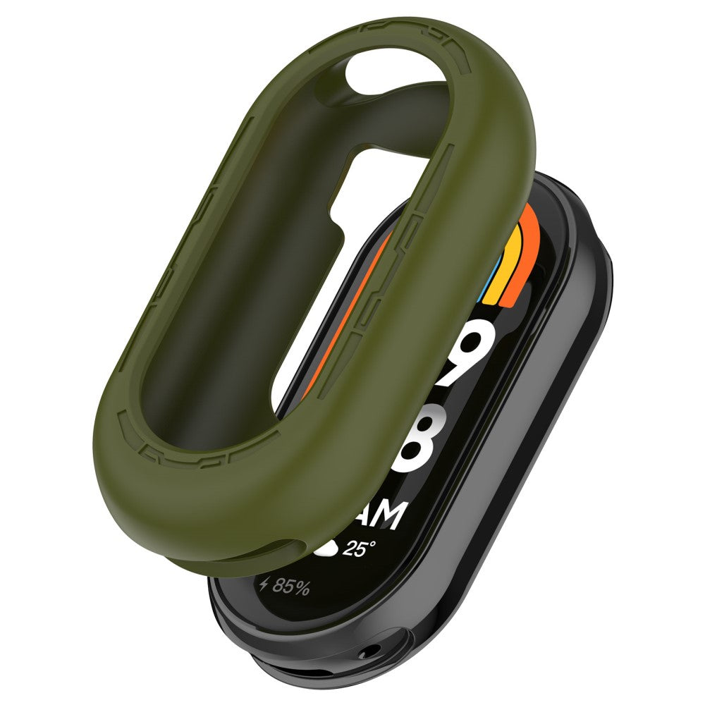 Xiaomi Mi Band 9 / 9 NFC Silicone Cover Watch Frame Case Cover Edge Protector - Army Green#serie_9