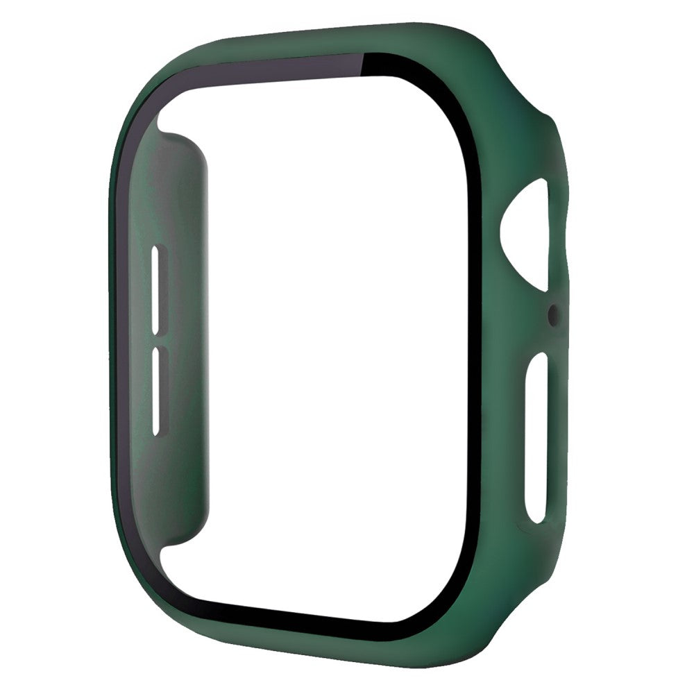 Apple Watch Series 10 46mm Protective Case All-Around Hard Bump Resistant Watch Cover with Tempered Glass Film - Dark Green#serie_15