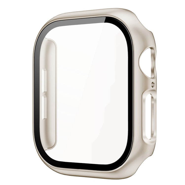 Apple Watch Series 10 46mm Protective Case All-Around Hard Bump Resistant Watch Cover with Tempered Glass Film - Starlight#serie_24