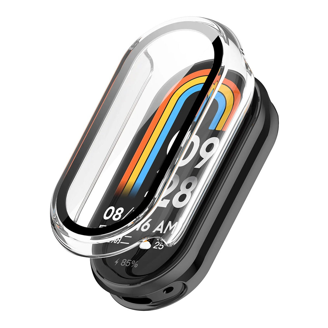 Xiaomi Mi Band 9 NFC ENKAY HAT PRINCE Bump Resistant Case Protective Watch Cover Built-In Screen Film - Transparent#serie_6