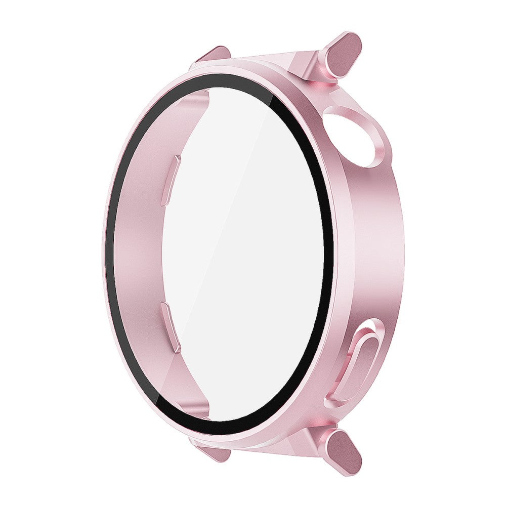 Huawei Watch GT 5 Pro 42mm ENKAY Hat-Prince 2-in-1 Rubberized Hard PC Frame with 9H Tempered Glass Screen Protector - Pink#serie_1