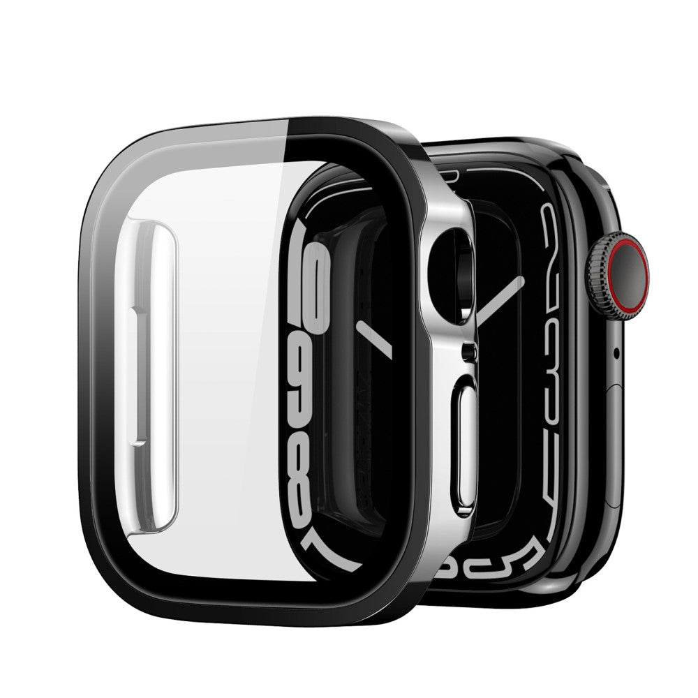 Apple Watch Series 10 42mm Watch Case DUX DUCIS Hamo Series PC Smartwatch Cover with Screen Guard - Black#serie_1