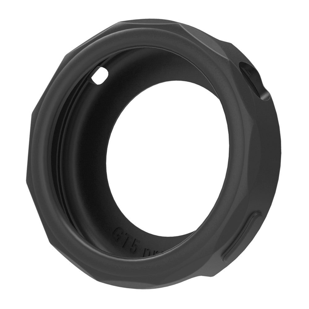 Huawei Watch GT 5 Pro 42mm Silicone Protective Case Smartwatch Shockproof Cover - Black#serie_1