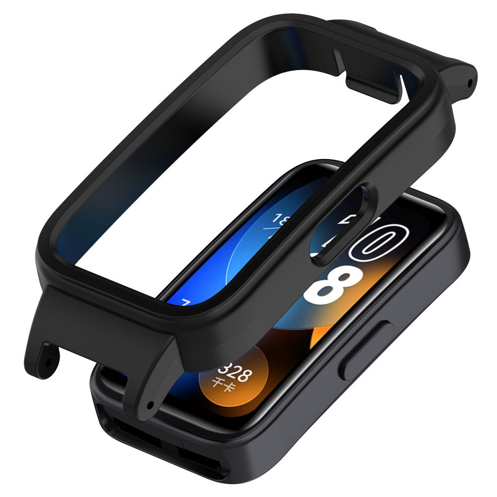 12MM Smart Watch Case Huawei Band 10 NFC / 10 / 9 NFC / 9 / 8 NFC / 8 Lightweight Bump Resistant Protective Frame - Black#serie_1