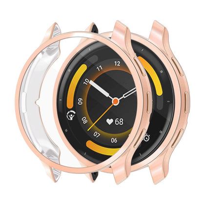 Meget Flot Cover med Skærmbeskytter i Silikone passer til Garmin Venu 3S - Pink#serie_4