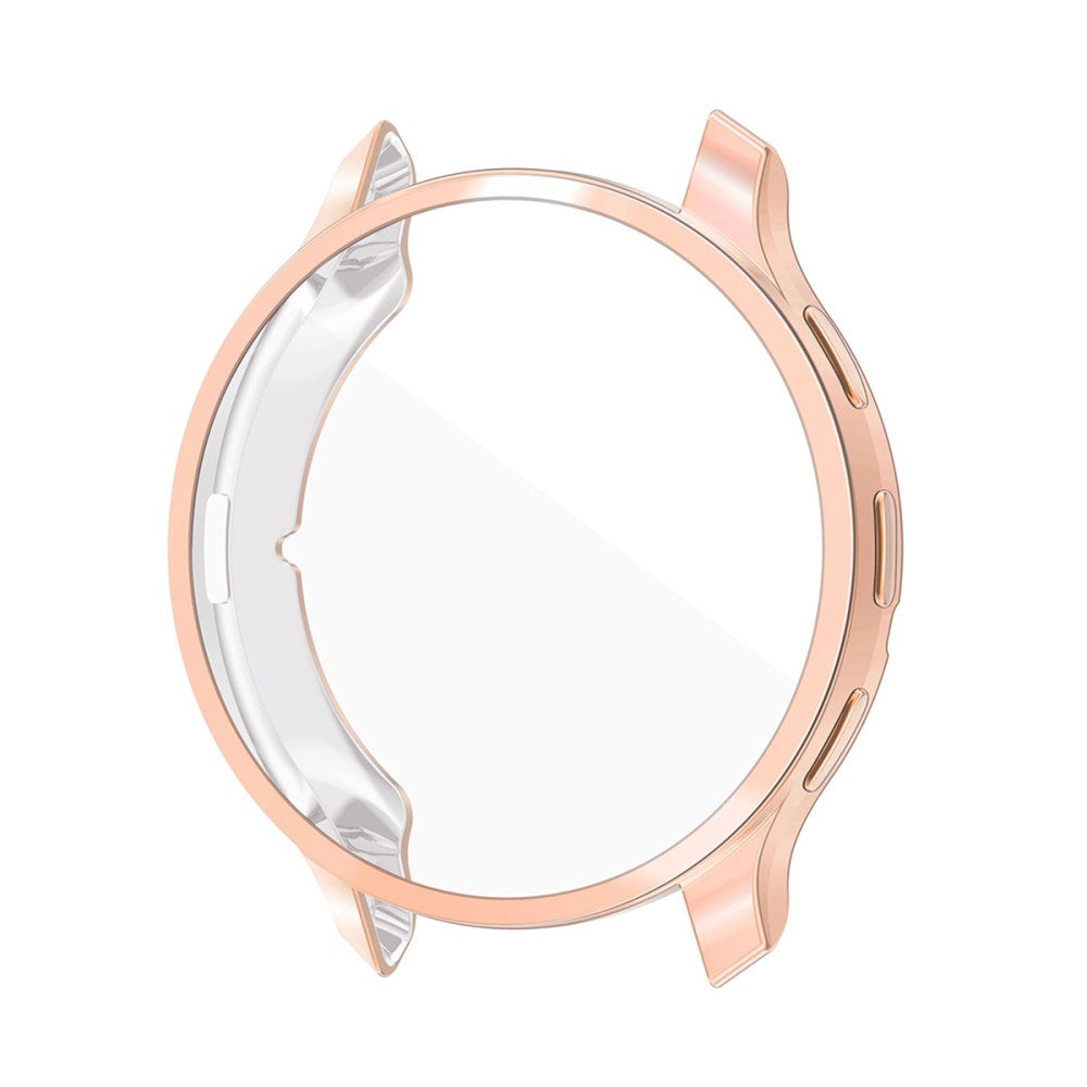 Meget Flot Cover med Skærmbeskytter i Silikone passer til Garmin Venu 3S - Pink#serie_4