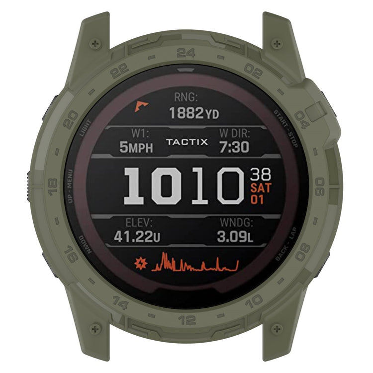 Fleksibel Silikone Bumper passer til Garmin Tactix 7 - Grøn#serie_2