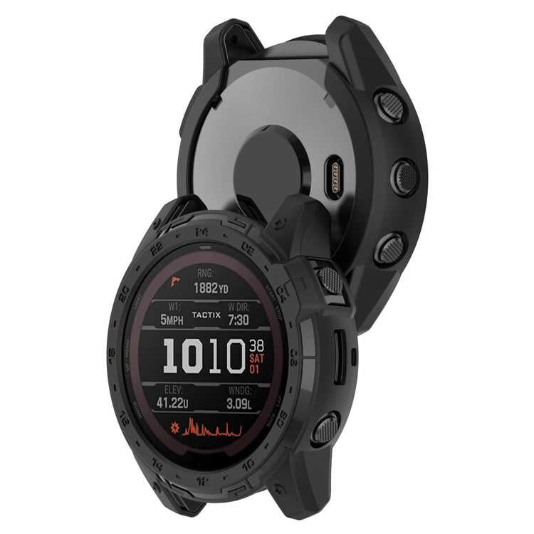 Fleksibel Silikone Bumper passer til Garmin Tactix 7 - Sort#serie_3