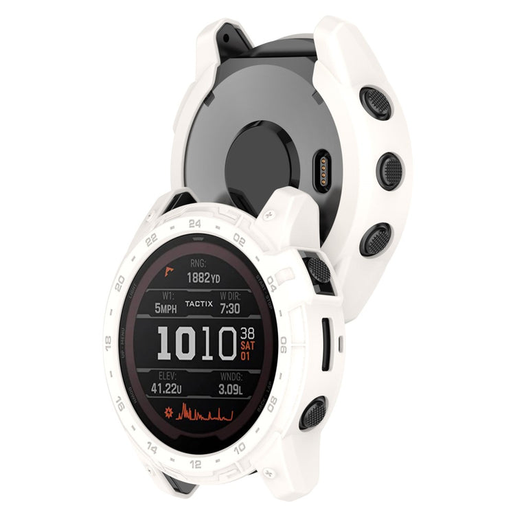 Fleksibel Silikone Bumper passer til Garmin Tactix 7 - Hvid#serie_6