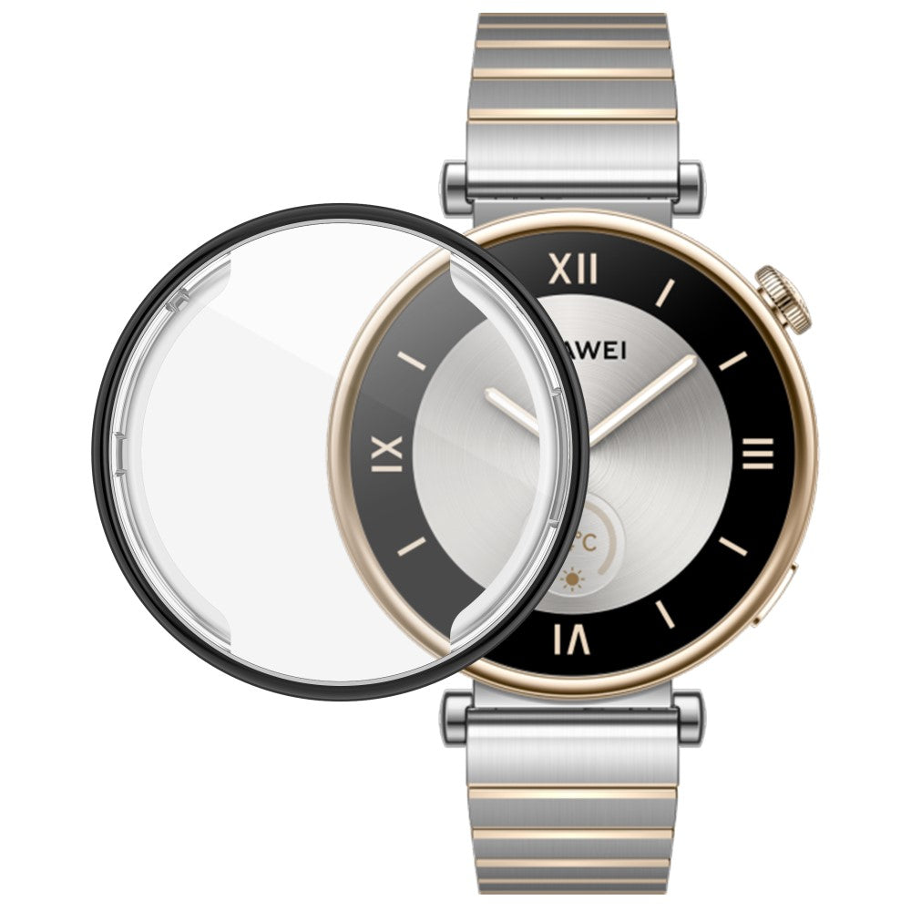 Fint Silikone Cover passer til Huawei Watch GT 4 41mm - Sort#serie_3