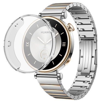 Huawei Watch GT 4 41mm Watch Case Full Coverage Flexible Protective Cover - Transparent White#serie_1