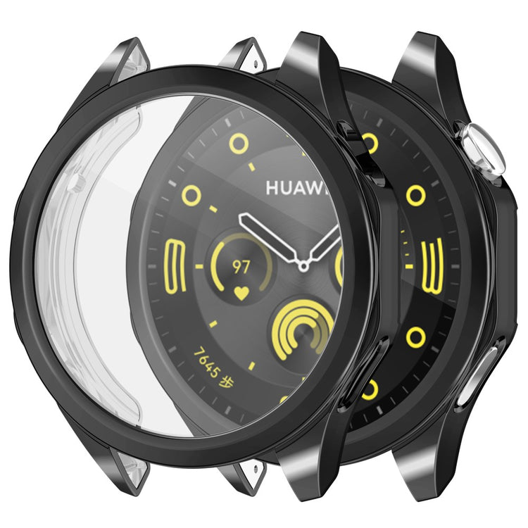 Meget Fint Silikone Cover passer til Huawei Watch GT 4 46mm - Sort#serie_3