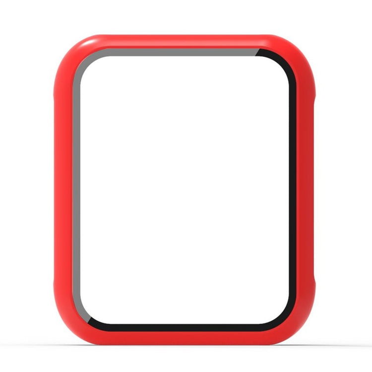 Mega Flot Cover med Skærmbeskytter i Silikone og Glas passer til Oppo Watch 3 - Rød#serie_5