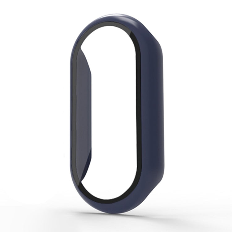 Mega Fed Cover med Skærmbeskytter i Silikone passer til Xiaomi Smart Band 8 - Blå#serie_5