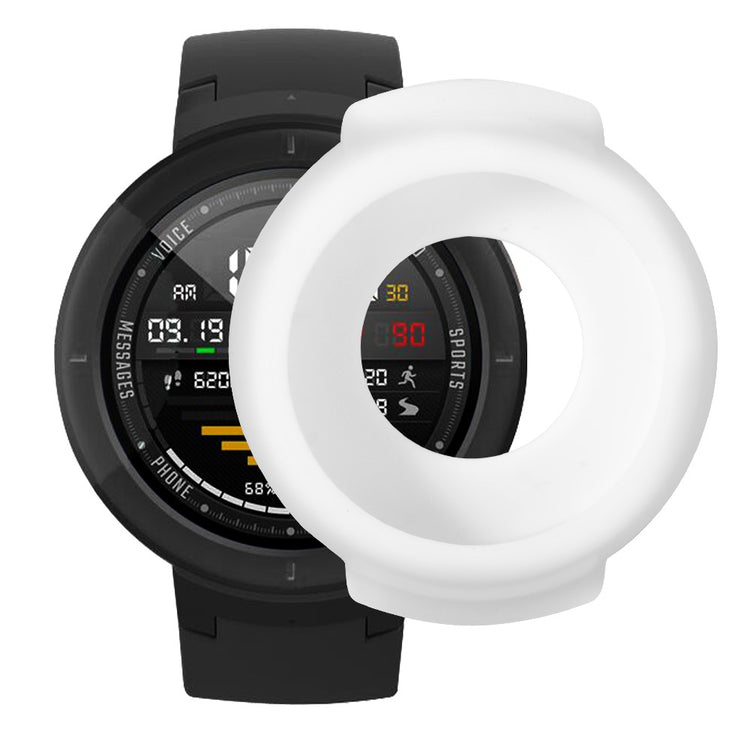 Beskyttende Silikone Universal Bumper passer til Amazfit Verge / Amazfit Verge Lite - Hvid#serie_2