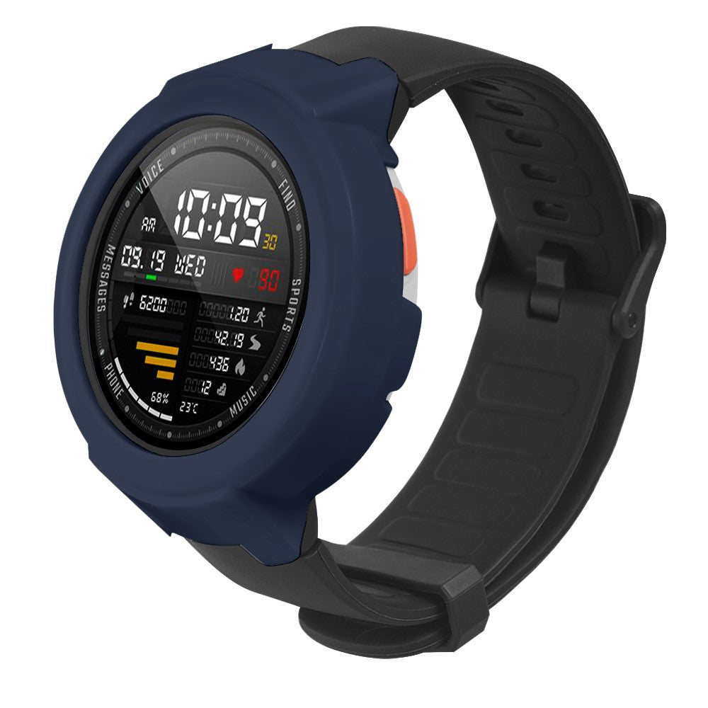 Beskyttende Silikone Universal Bumper passer til Amazfit Verge / Amazfit Verge Lite - Blå#serie_7