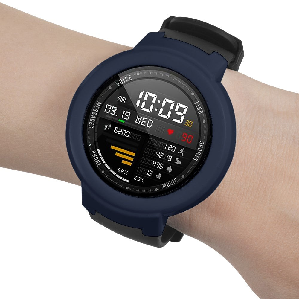 Beskyttende Silikone Universal Bumper passer til Amazfit Verge / Amazfit Verge Lite - Blå#serie_7