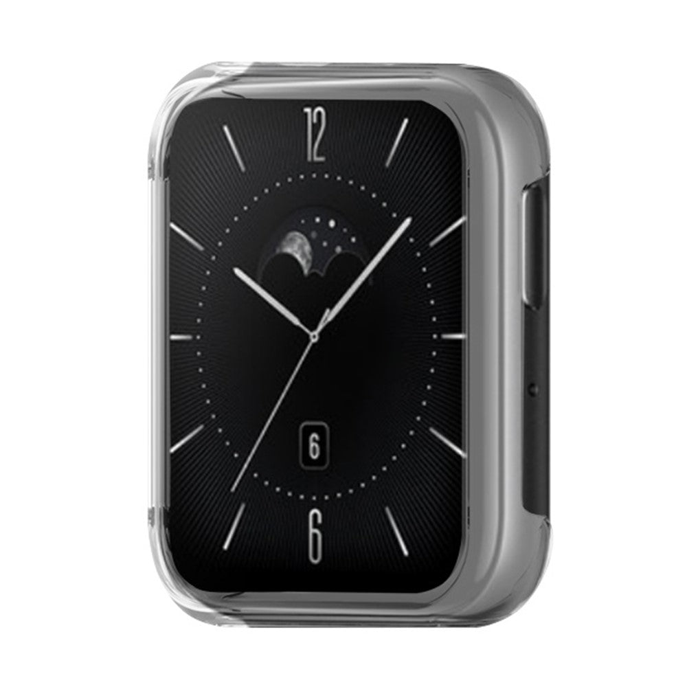Hårdt Silikone Universal Bumper passer til Oppo Watch 2 (42mm) / Oppo Watch 3 - Gennemsigtig#serie_9