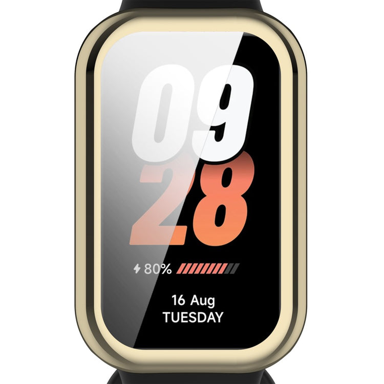 Rigtigt Fed Silikone Cover passer til Xiaomi Smart Band 8 - Guld#serie_2