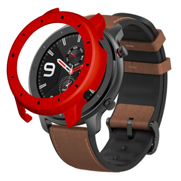 Beskyttende Silikone Bumper passer til Amazfit GTR 47mm - Rød#serie_5