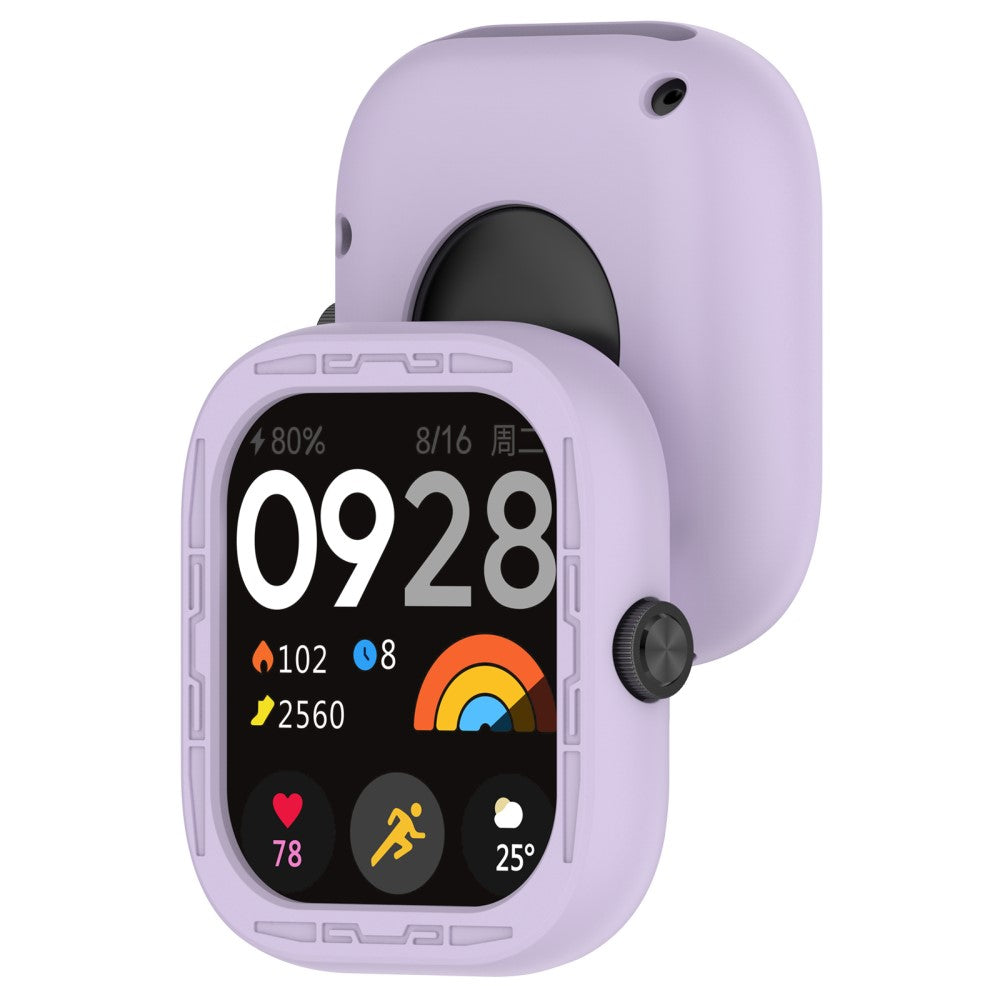 Beskyttende Silikone Cover passer til Xiaomi Redmi Watch 4 - Lilla#serie_1