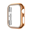 Apple Watch Series 6 / 5 / 4 / SE (2022) / SE (2023) / SE 40mm Hollow Impact-Resistant Watch Case Rhinestone Frame - Rose Gold
