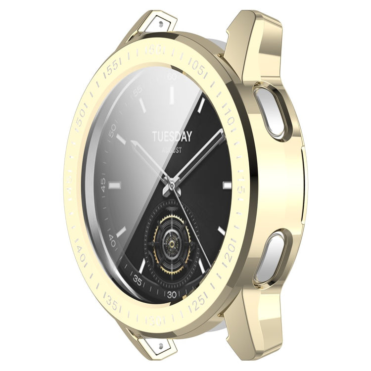 Meget Flot Silikone Cover passer til Xiaomi Watch S3 - Guld#serie_2