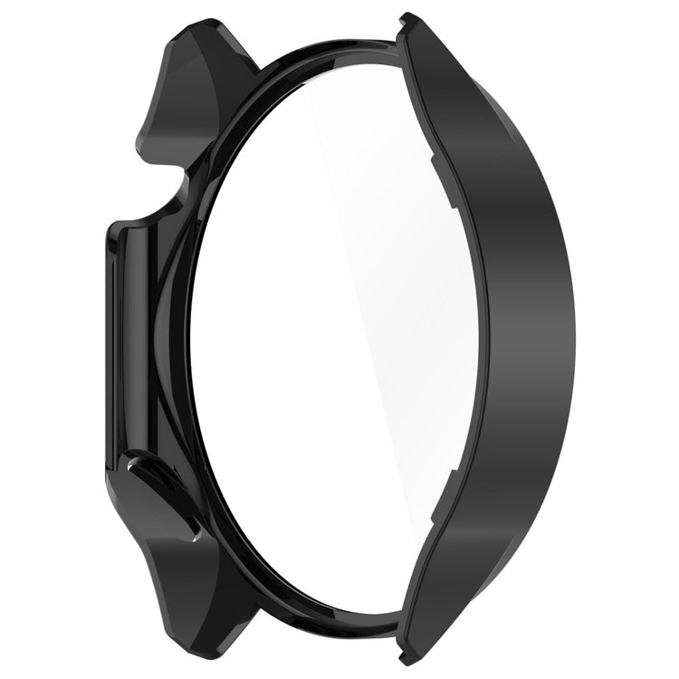 For Oppo Watch X / Watch 2 46mm Drop Protection PC Watch Frame Cover with Tempered Glass Screen Film - Black - Black#serie_1