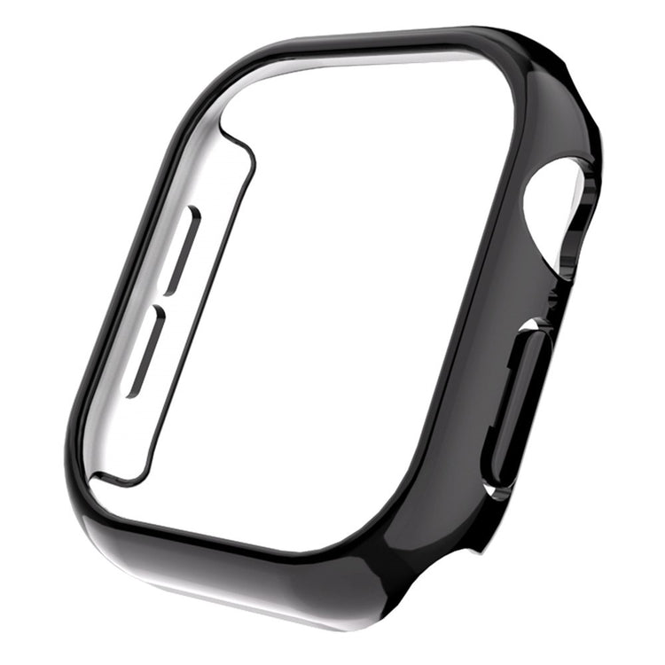 Apple Watch Series 10 46mm Case Electroplated Hollow Hard Bump Resistant Watch Protective Cover - Black#serie_1