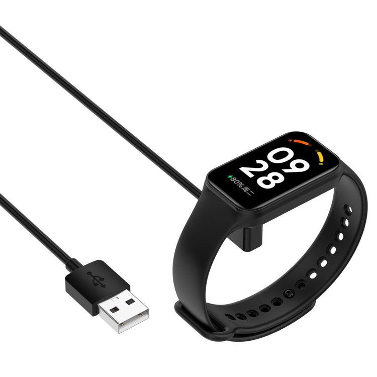 100cm Magnetisk USB Opladningskabel passer til Xiaomi Smartwatch - Sort#serie_1