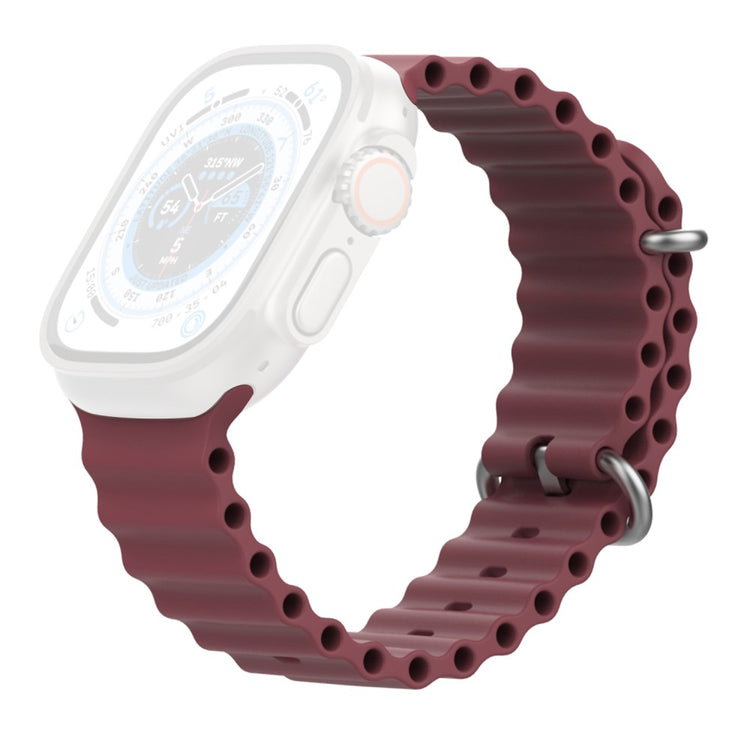 Remarkably Tough Apple Smartwatch Silicone Universel Strap - Red#serie_3