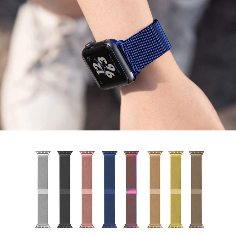 Super Pleasant Apple Smartwatch Metal Universel Strap - Blue#serie_5