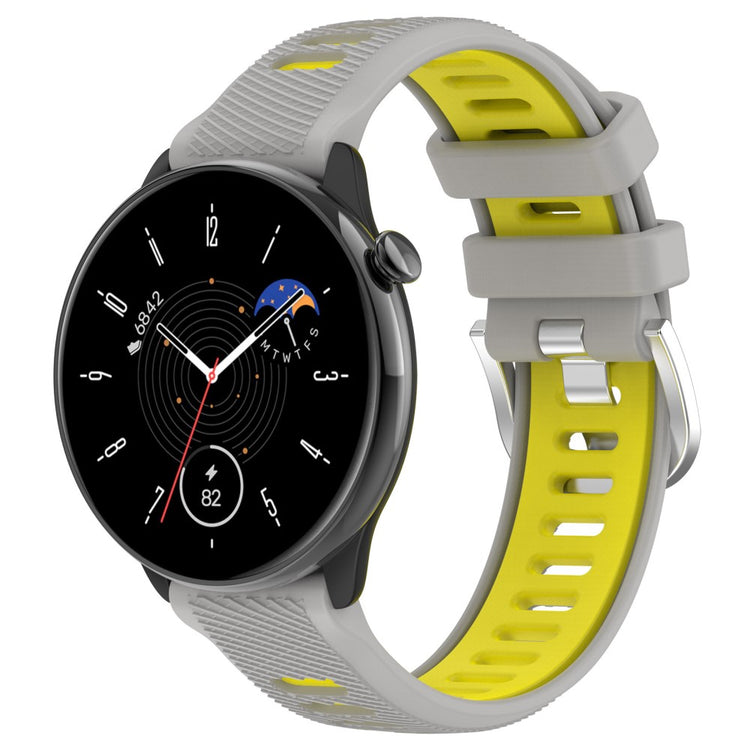 Helt Vildt Smuk Silikone Universal Rem passer til Smartwatch - Gul#serie_10
