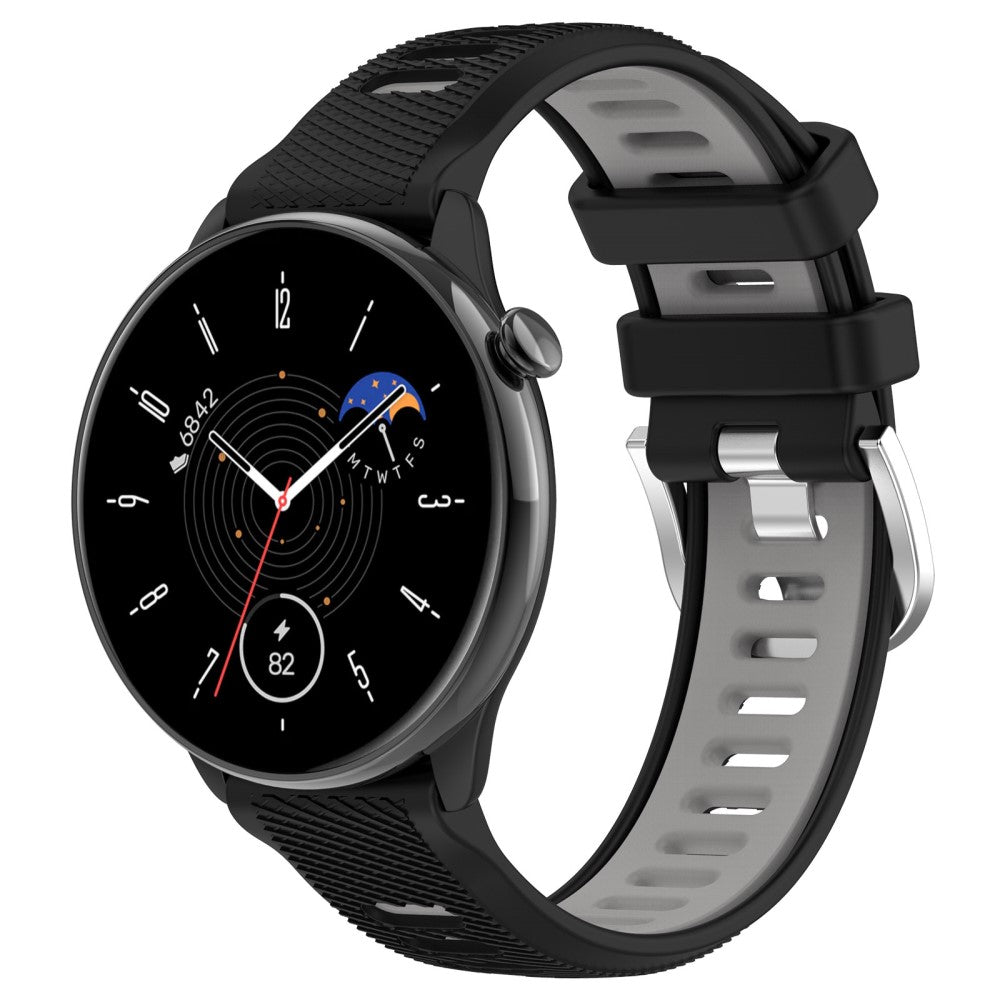 Mega Fint Silikone Universal Rem passer til Smartwatch - Sort#serie_2