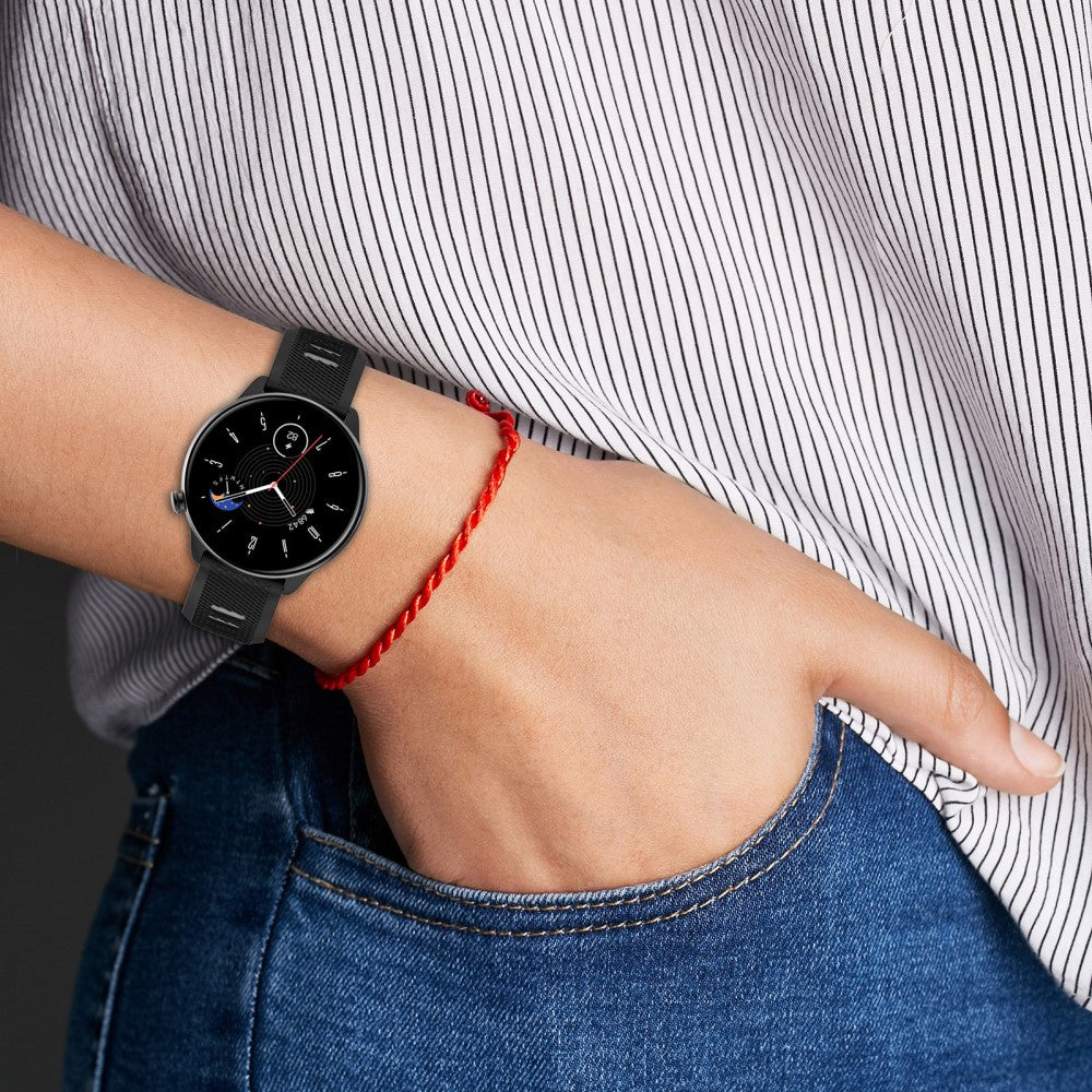 Alle Tiders Silikone Universal Rem passer til Smartwatch - Hvid#serie_11
