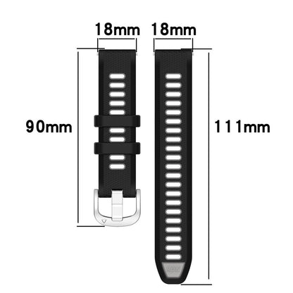 Alle Tiders Silikone Universal Rem passer til Smartwatch - Sort#serie_3