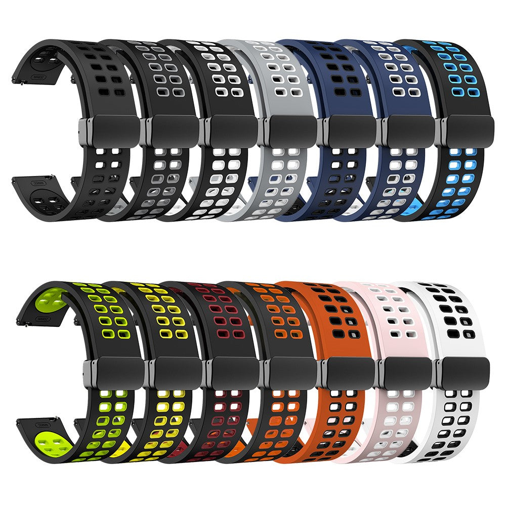 Helt Vildt Godt Silikone Universal Rem passer til Smartwatch - Sølv#serie_2